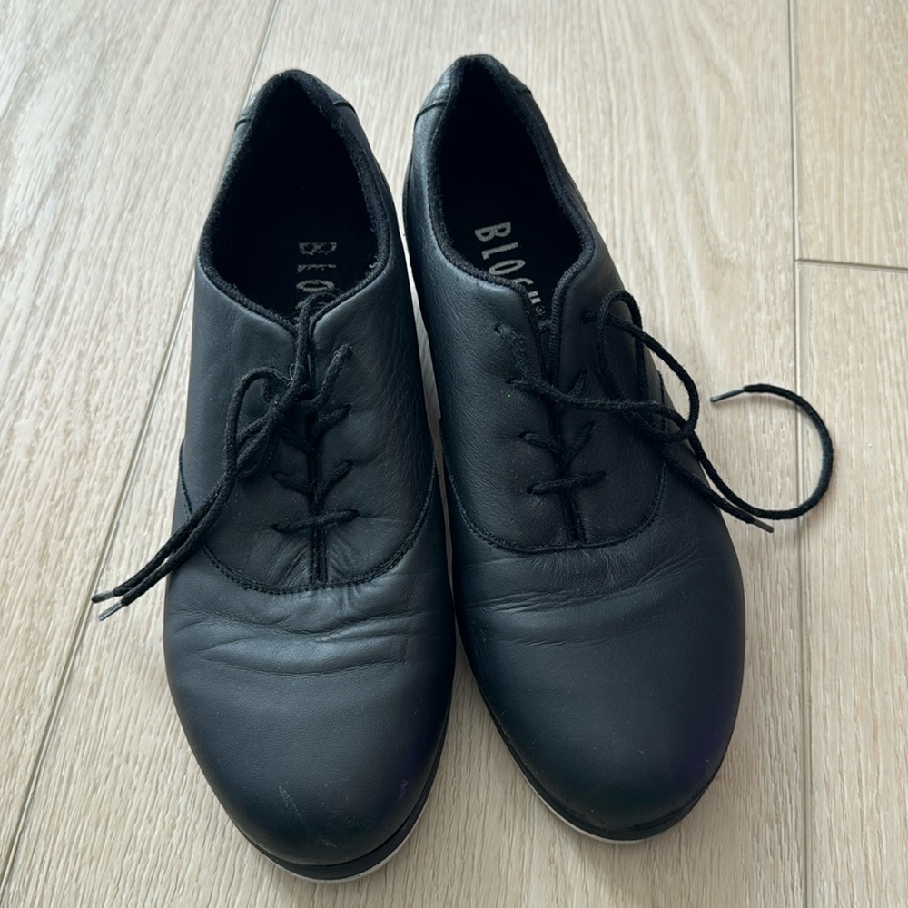 Bloch Chloe and Maud tap shoes, black leather 7.5M